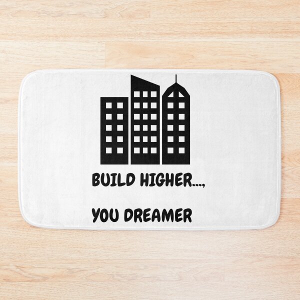 Item preview, "Build Higher" Motivational Life Quote Design designed and sold by DraftNDreamShop.
