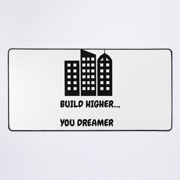 Item preview, "Build Higher" Motivational Life Quote Design designed and sold by DraftNDreamShop.
