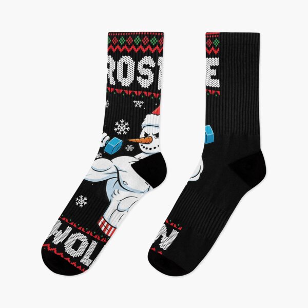 Item preview, Funny Frosty The Swoleman Bodybuilder Snowman Lifting Weights Christmas Sweater designed and sold by DienesAngele.
