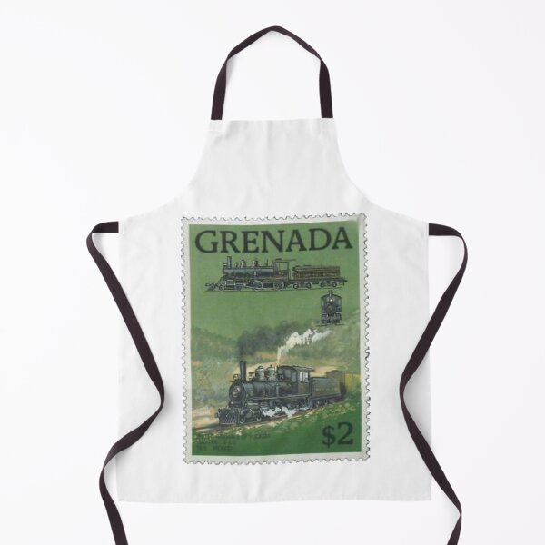 Item preview, Grenada Green Railway Vintage Postage Stamp designed and sold by red-amber65.