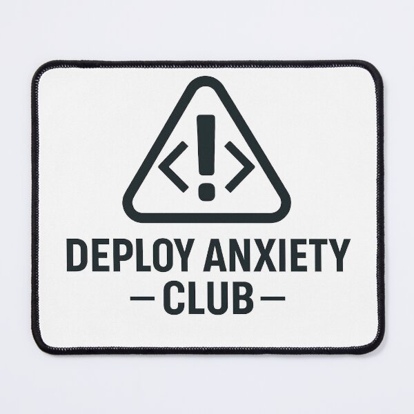 Item preview, Deploy Anxiety Club – Bold Dev Panic Badge designed and sold by techy-rrr.