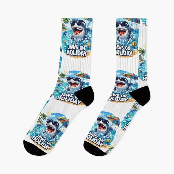Item preview, Cool Shark Enjoying a Beach Vacation designed and sold by DesignsMjB.