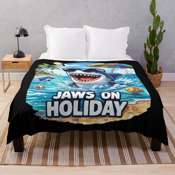 Item preview, Cool Shark Enjoying a Beach Vacation designed and sold by DesignsMjB.