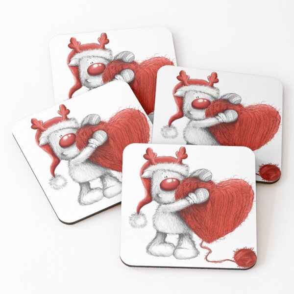 Item preview, Tnerea Christmas reindeer with heart designed and sold by Animaletto81.