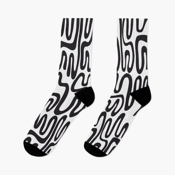 Item preview, Looped Lines - Abstract Minimal Black White designed and sold by Petra Lang.