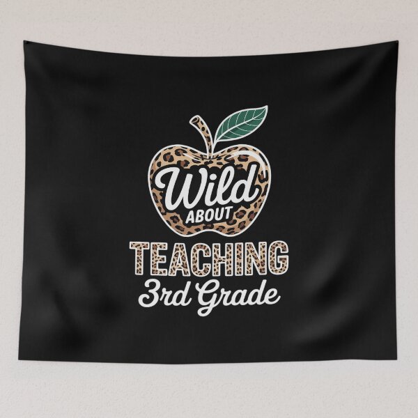 Item preview, Wild About Teaching School Crew 3rd Grade Teacher Squad  designed and sold by CombatTask.