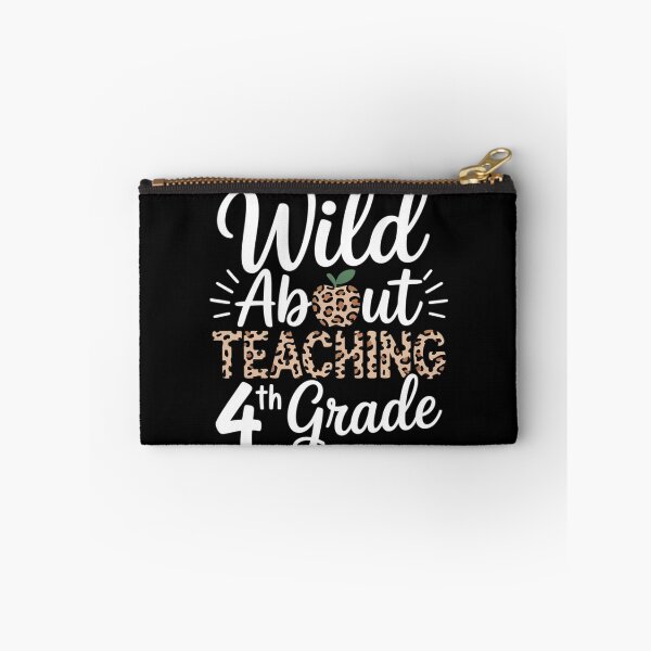 Item preview, Wild About Teaching School Crew 4th Grade Teacher Squad  designed and sold by PowAcademy.