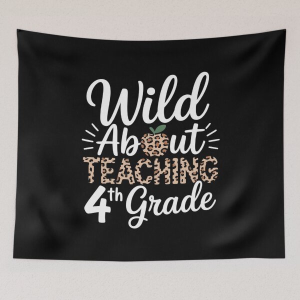 Item preview, Wild About Teaching School Crew 4th Grade Teacher Squad  designed and sold by PowAcademy.
