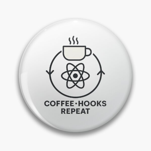 Item preview, React Ritual Stack – Coffee, Hooks, Repeat designed and sold by techy-rrr.