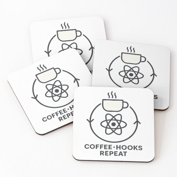 Item preview, React Ritual Stack – Coffee, Hooks, Repeat designed and sold by techy-rrr.