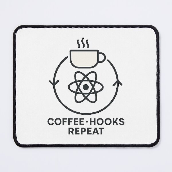 Item preview, React Ritual Stack – Coffee, Hooks, Repeat designed and sold by techy-rrr.