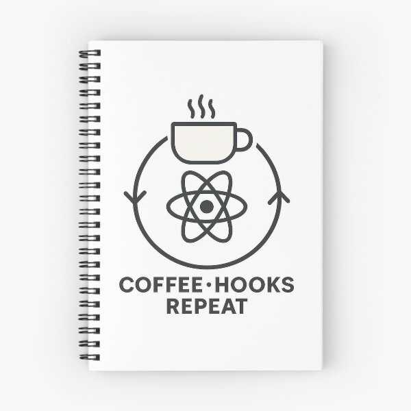 Item preview, Pila ritual de React: café, ganchos y repetición designed and sold by techy-rrr.