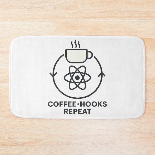 Item preview, React Ritual Stack – Coffee, Hooks, Repeat designed and sold by techy-rrr.