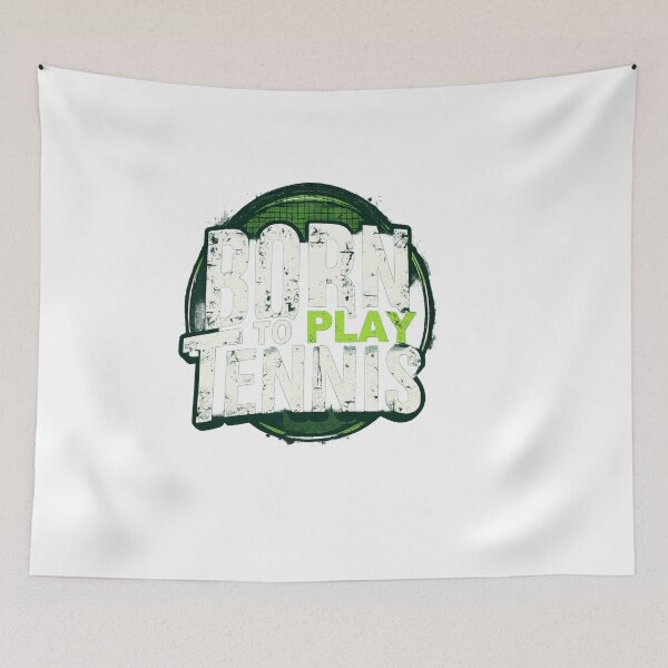 Item preview, born to play tennis – Tennis Quote designed and sold by artcultreone.