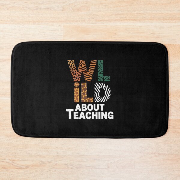 Item preview, Wild About Teaching Teacher Lover Animals Leopard Zebra1  designed and sold by PowAcademy.