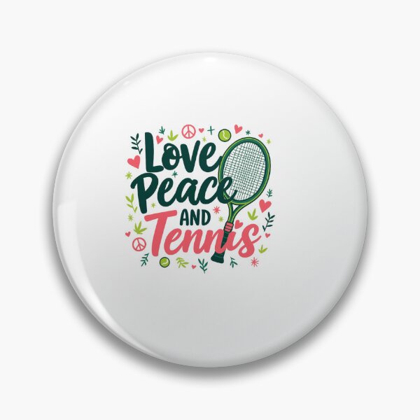 Item preview, love peace and tennis – Tennis Quote designed and sold by artcultreone.