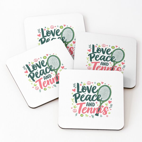 Item preview, love peace and tennis – Tennis Quote designed and sold by artcultreone.