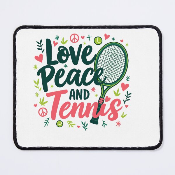Item preview, love peace and tennis – Tennis Quote designed and sold by artcultreone.
