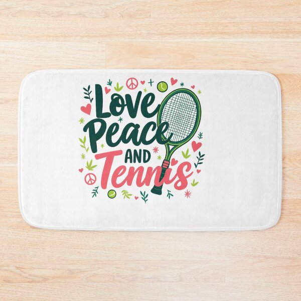 Item preview, love peace and tennis – Tennis Quote designed and sold by artcultreone.