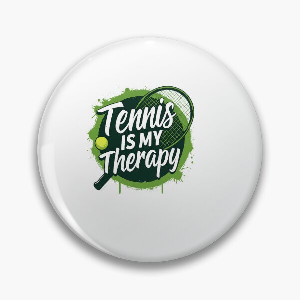Item preview, tennis is my therapy – Tennis Quote designed and sold by artcultreone.