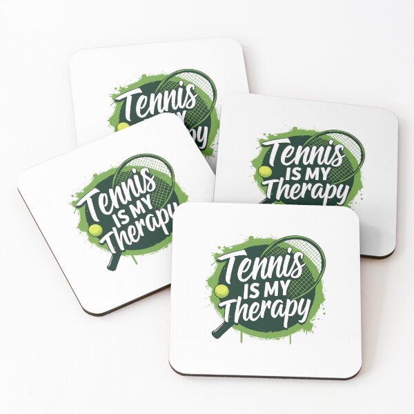 Item preview, tennis is my therapy – Tennis Quote designed and sold by artcultreone.