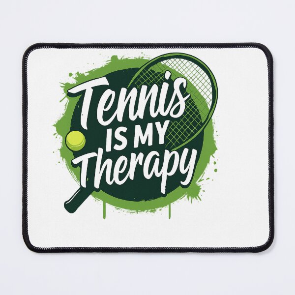 Item preview, tennis is my therapy – Tennis Quote designed and sold by artcultreone.