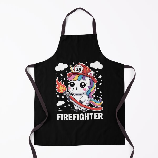 Item preview, Firefighter Unicorn Kids Girls Women Rainbow Firefighting designed and sold by RuthGAArt.