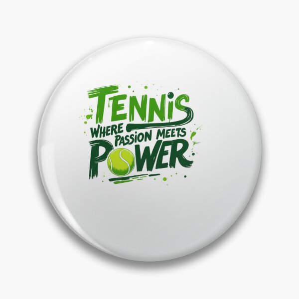 Item preview, tennis where passion meets power – Tennis Quote designed and sold by artcultreone.