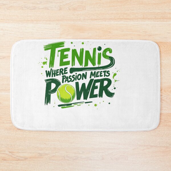 Item preview, tennis where passion meets power – Tennis Quote designed and sold by artcultreone.