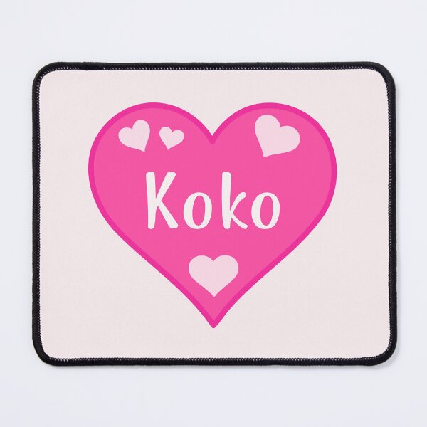 Item preview, Koko Name Pink Heart  designed and sold by Jeallan Designs.