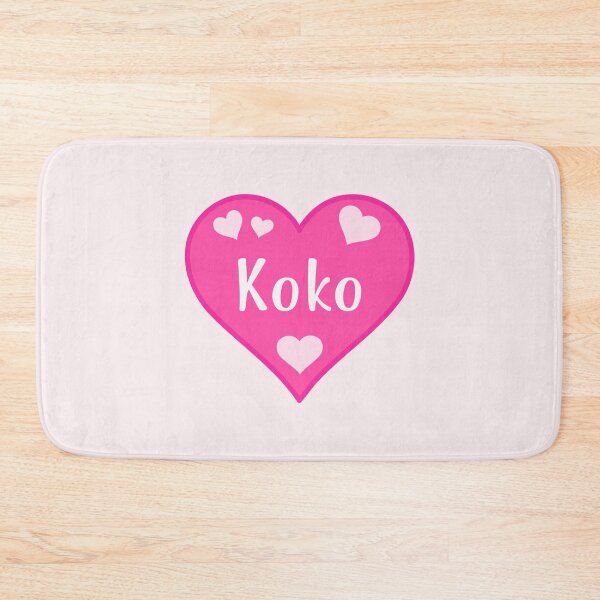 Item preview, Koko Name Pink Heart  designed and sold by Jeallan Designs.