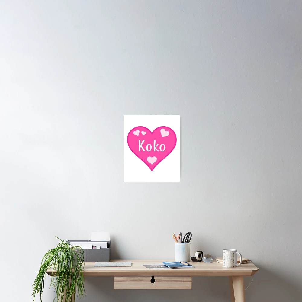 Koko Name Pink Heart 
