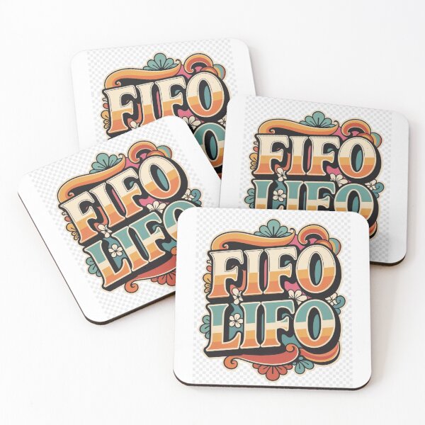 Item preview, FIFO LIFO Retro Vintage Typography designed and sold by RetroNibylander.