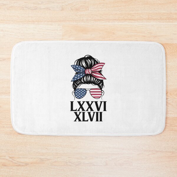Item preview, 86 47 Roman Numerals LXXXVI XLVII 8647 Anti Trump Messy Bun  designed and sold by PowAcademy.