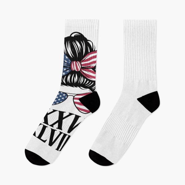 Item preview, 86 47 Roman Numerals LXXXVI XLVII 8647 Anti Trump Messy Bun  designed and sold by PowAcademy.
