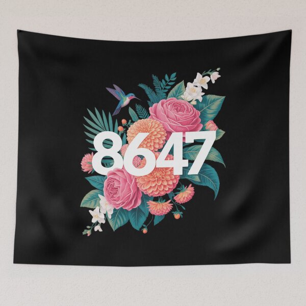 Item preview, 8647 Anti Trump Floral 86 47 Resist Anti-Trump Impeach Trump  designed and sold by CombatTask.