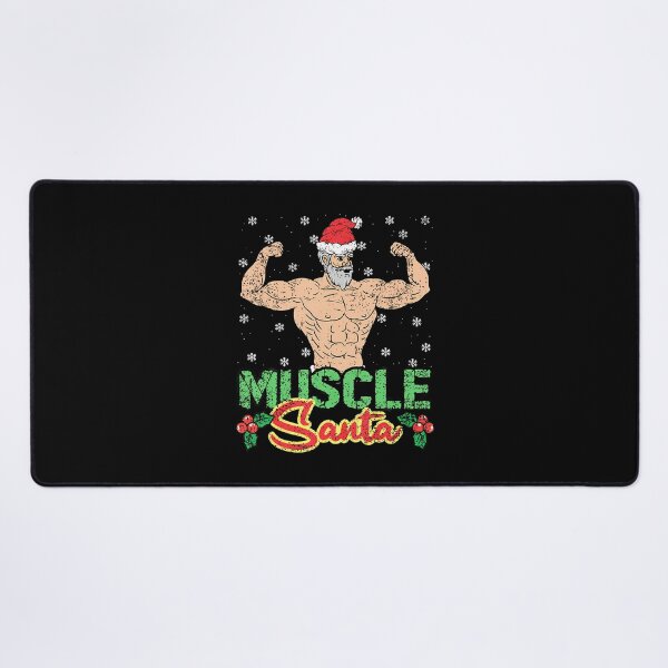 Item preview, Santa Muscle Christmas X-Mas Gym Fitness Workout designed and sold by MelanieMiram1.
