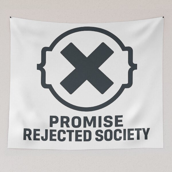 Item preview, Promise Rejected Society – Error-Driven Dev Badge designed and sold by techy-rrr.
