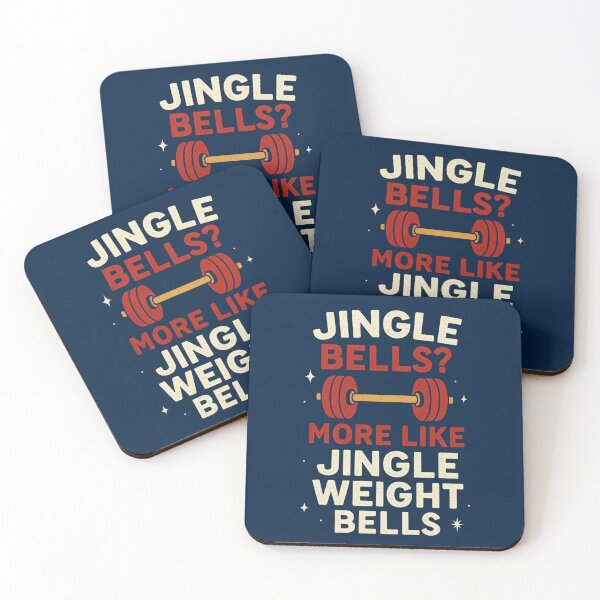 Item preview, Jingle Weight Bells - Funny Gym Christmas Workout Gift designed and sold by PunchDrop.