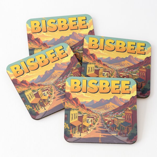Item preview, Bisbee, Arizona: Vintage-Style Painterly Travel Poster designed and sold by LSVart.