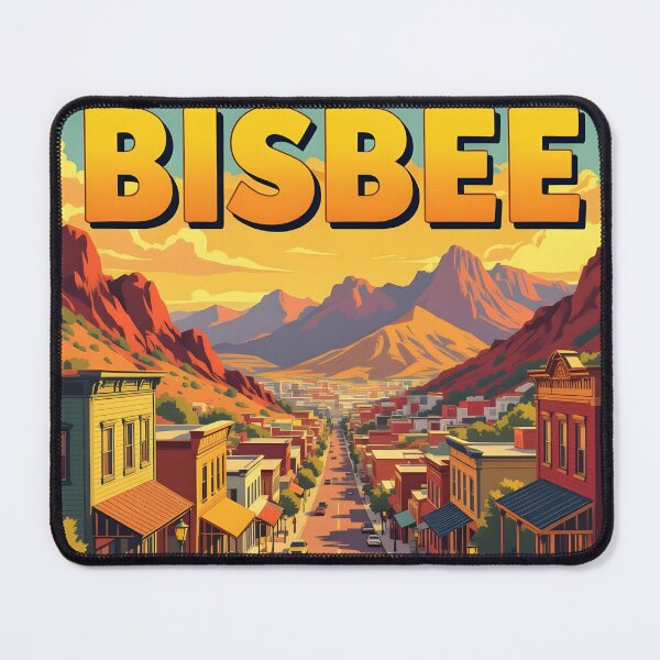 Item preview, Bisbee, Arizona: Vintage-Style Painterly Travel Poster designed and sold by LSVart.