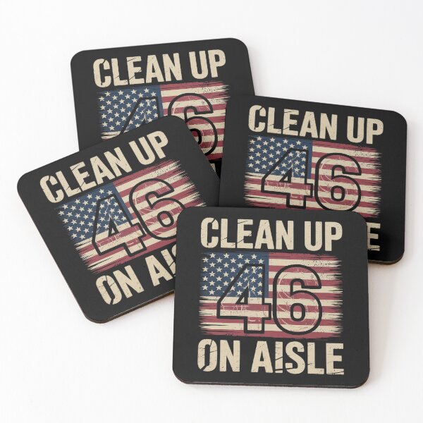Item preview, Anti Joe Biden Trump 2024 Back America Clean Up On Aisle 46  designed and sold by CombatTask.