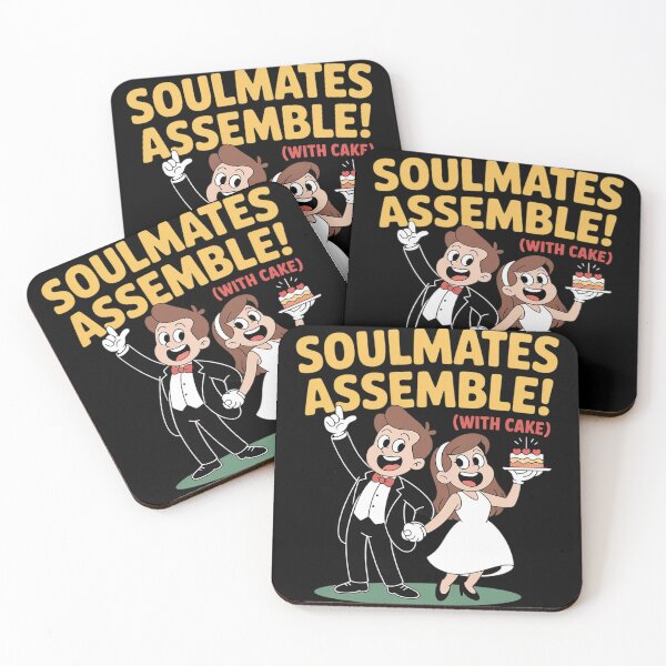 Item preview, Soulmates Assemble with Cake Wedding Party designed and sold by HardcoreTour.