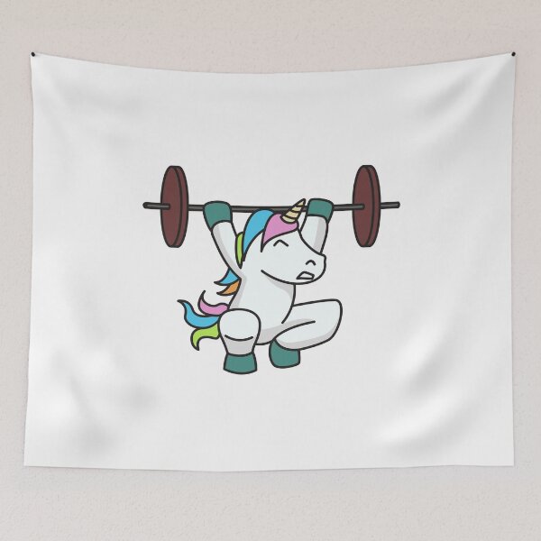 Item preview, Unicorn weightlifting fitness gift designed and sold by Franja2.
