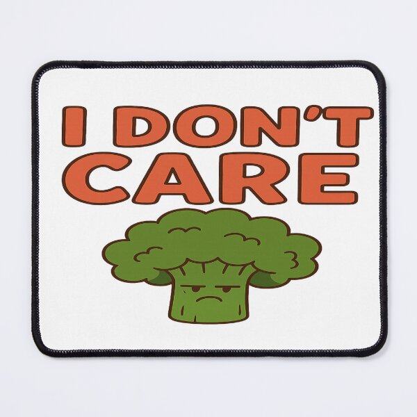 Item preview, Funny Broccoli Quote Shirt – “I Don’t Care” Cute Vegetable Cartoon | Humor Tee & Hoodie Design designed and sold by TrendMixDesigns.