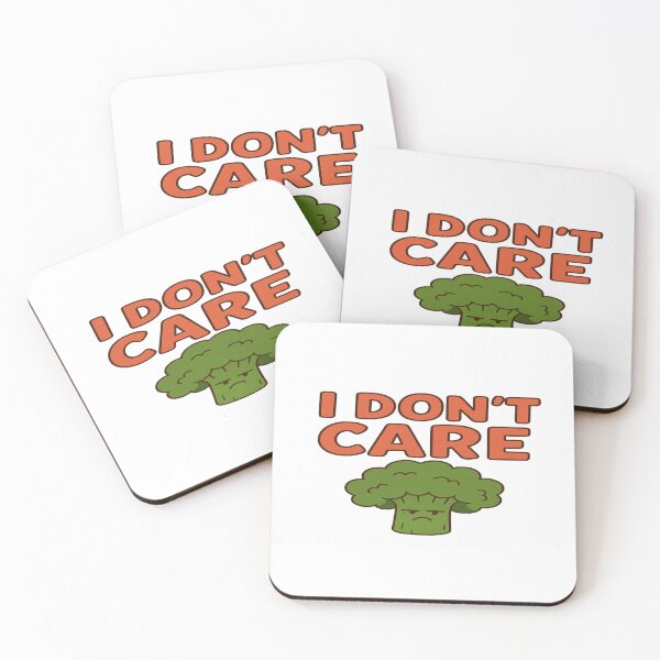 Item preview, Funny Broccoli Quote Shirt – “I Don’t Care” Cute Vegetable Cartoon | Humor Tee & Hoodie Design designed and sold by TrendMixDesigns.