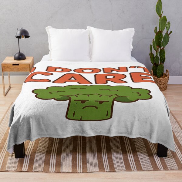 Item preview, Funny Broccoli Quote Shirt – “I Don’t Care” Cute Vegetable Cartoon | Humor Tee & Hoodie Design designed and sold by TrendMixDesigns.
