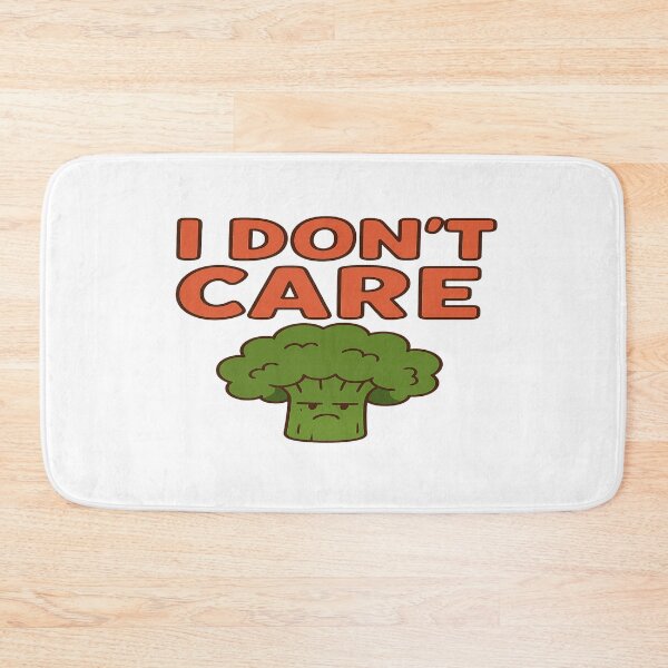 Item preview, Funny Broccoli Quote Shirt – “I Don’t Care” Cute Vegetable Cartoon | Humor Tee & Hoodie Design designed and sold by TrendMixDesigns.