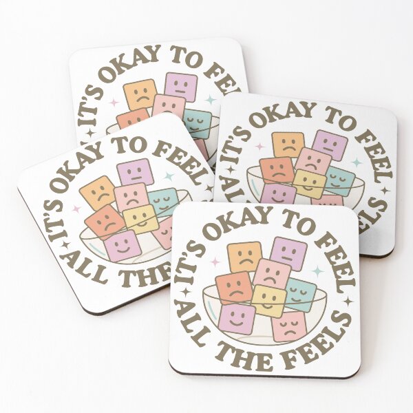 Item preview, It's Okay to Feel All the Feels – Emotional Awareness Quote designed and sold by artcultreone.