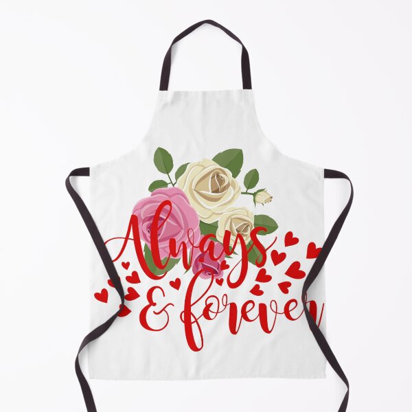Item preview, Always & Forever – Romantic Floral Typography Design designed and sold by DesignArtist.ia.